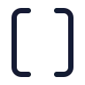 Brackets icon preview