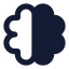 Brain icon with solid standard style