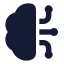 Braincircuit icon with solid standard style