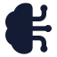 Braincircuit icon with solid standard style