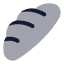 Bread icon with bulk rounded style