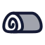 Bread icon with duotone rounded style