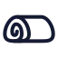 Bread icon with stroke rounded style