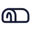 Bread icon with stroke standard style