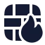 Brickwallfire icon with solid rounded style