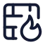 Brickwallfire icon with stroke standard style