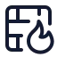 Brickwallfire icon with stroke standard style
