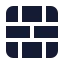 Brickwall icon with solid standard style
