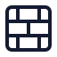 Brickwall icon with stroke standard style