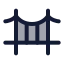 Bridge icon with duotone standard style