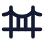 Bridge icon with solid standard style