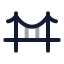 Bridge icon with twotone rounded style