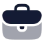 Briefcase icon with bulk rounded style