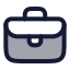 Briefcase icon with duotone rounded style