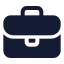 Briefcase icon with solid standard style
