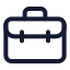 Briefcase icon with stroke standard style
