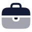 Briefcase icon with bulk rounded style