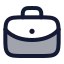 Briefcase icon with duotone rounded style