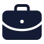 Briefcase icon with solid standard style