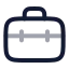Briefcase icon with twotone rounded style