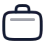 Briefcase icon with twotone rounded style