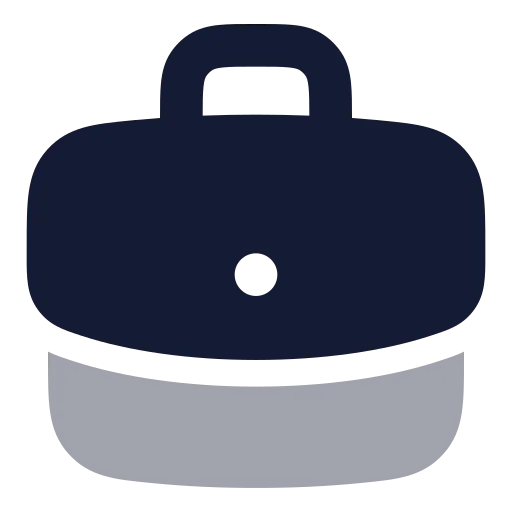 Briefcase Business Icon in Bulk Rounded style
