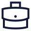 Briefcasebusiness icon with stroke sharp style