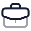 Briefcasebusiness icon with twotone rounded style