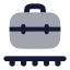 Briefcaseconveyorbelt icon with bulk rounded style
