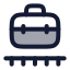 Briefcaseconveyorbelt icon with duotone rounded style