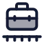 Briefcaseconveyorbelt icon with duotone standard style