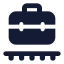 Briefcaseconveyorbelt icon with solid standard style