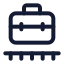 Briefcaseconveyorbelt icon with stroke standard style