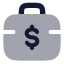Briefcasedollar icon with bulk rounded style