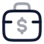 Briefcasedollar icon with twotone rounded style