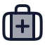 Briefcasemedical icon with duotone rounded style
