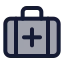 Briefcasemedical icon with duotone standard style