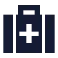 Briefcasemedical icon with solid sharp style