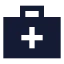 Briefcasemedical icon with solid sharp style
