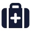 Briefcasemedical icon with solid standard style