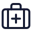Briefcasemedical icon with stroke standard style