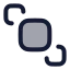 Bringtofront icon with duotone rounded style