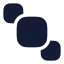 Bringtofront icon with solid rounded style