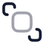 Bringtofront icon with twotone rounded style