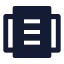Brochure icon with solid sharp style