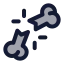 Brokenbone icon with duotone standard style
