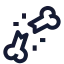 Brokenbone icon with stroke sharp style