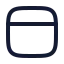 Browser icon with stroke rounded style