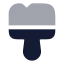 Brushcleaning icon with bulk rounded style