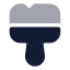 Brushcleaning icon with bulk rounded style